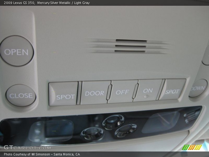 Mercury Silver Metallic / Light Gray 2009 Lexus GS 350