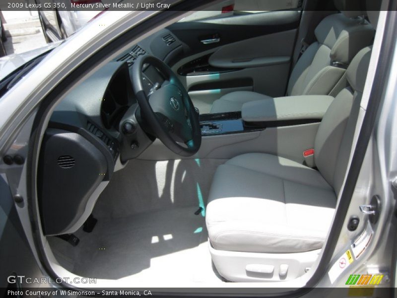 Mercury Silver Metallic / Light Gray 2009 Lexus GS 350