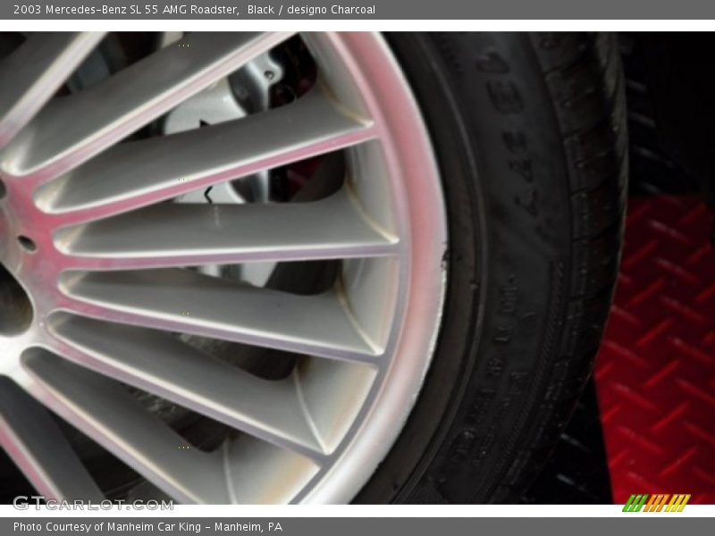 Black / designo Charcoal 2003 Mercedes-Benz SL 55 AMG Roadster