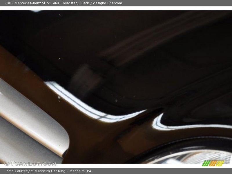 Black / designo Charcoal 2003 Mercedes-Benz SL 55 AMG Roadster