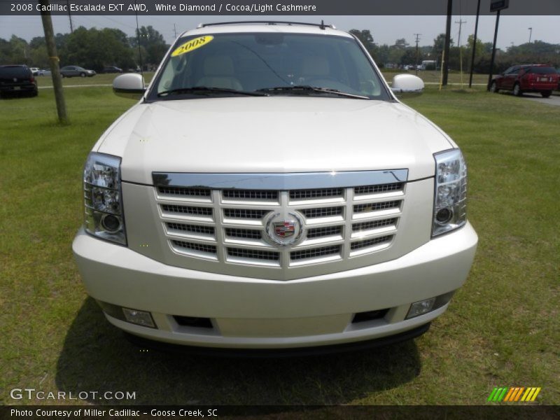White Diamond / Cocoa/Light Cashmere 2008 Cadillac Escalade EXT AWD