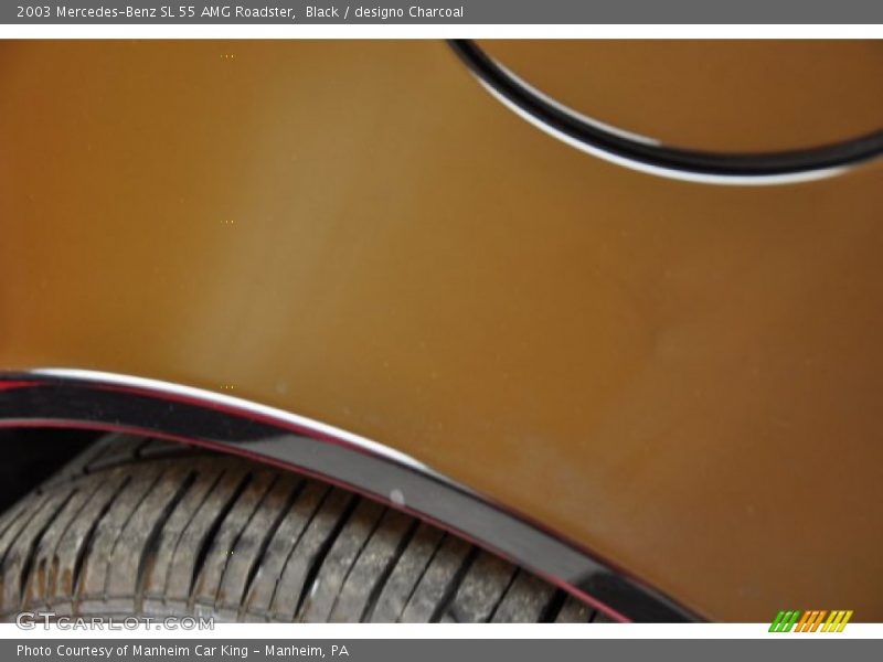 Black / designo Charcoal 2003 Mercedes-Benz SL 55 AMG Roadster