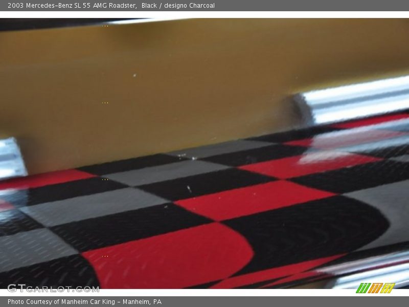 Black / designo Charcoal 2003 Mercedes-Benz SL 55 AMG Roadster