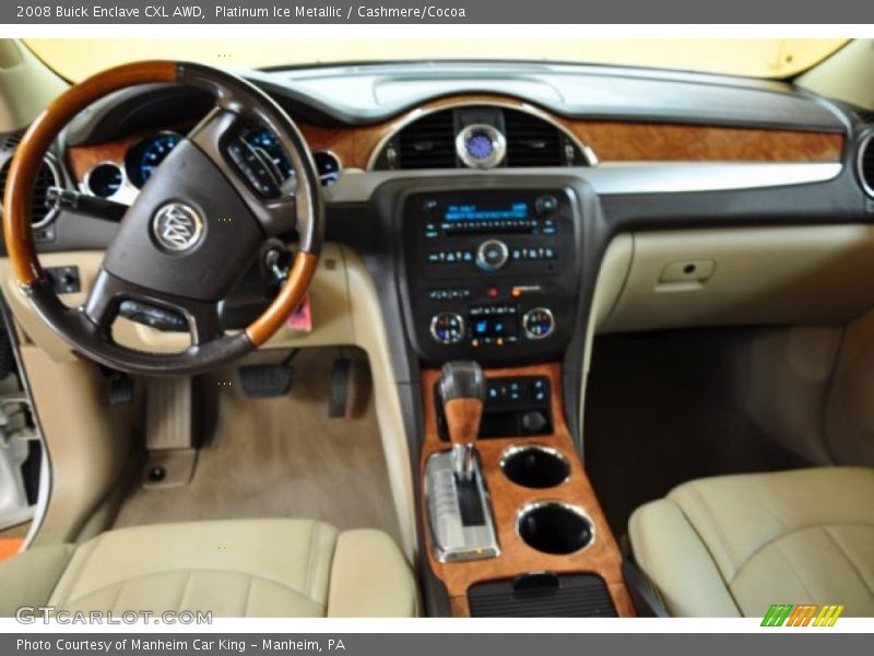 Platinum Ice Metallic / Cashmere/Cocoa 2008 Buick Enclave CXL AWD