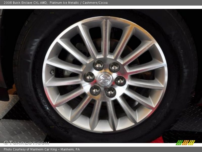 Platinum Ice Metallic / Cashmere/Cocoa 2008 Buick Enclave CXL AWD