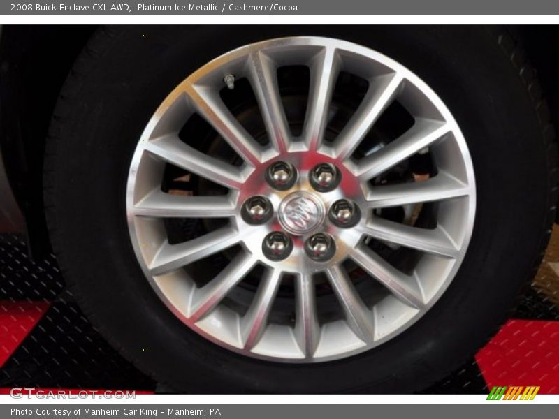 Platinum Ice Metallic / Cashmere/Cocoa 2008 Buick Enclave CXL AWD