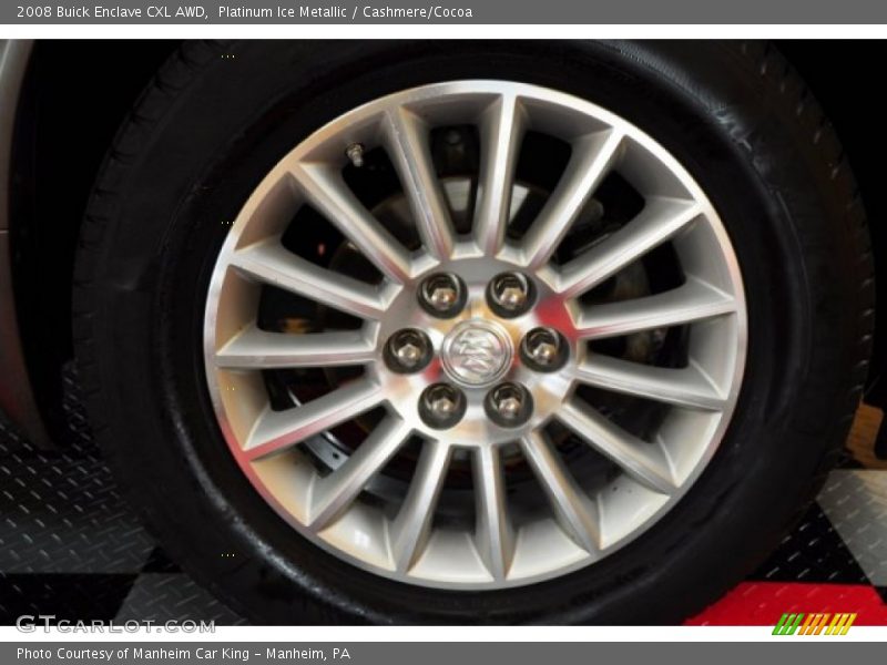 Platinum Ice Metallic / Cashmere/Cocoa 2008 Buick Enclave CXL AWD