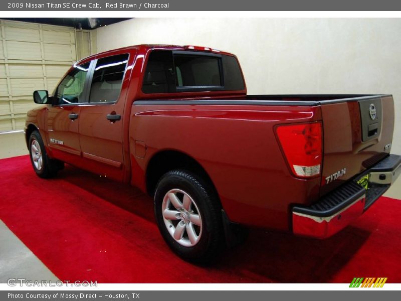 Red Brawn / Charcoal 2009 Nissan Titan SE Crew Cab