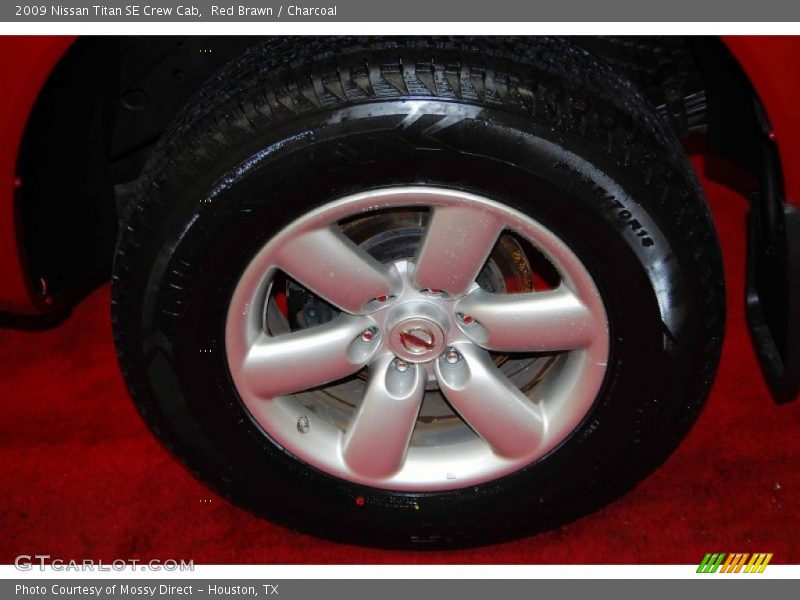 Red Brawn / Charcoal 2009 Nissan Titan SE Crew Cab