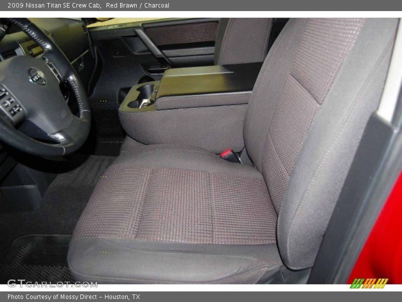 Red Brawn / Charcoal 2009 Nissan Titan SE Crew Cab