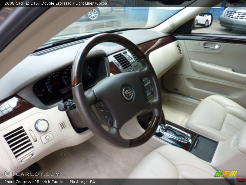 Double Espresso / Light Linen/Cocoa 2008 Cadillac DTS