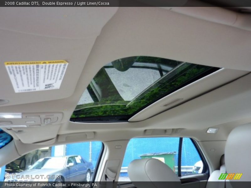 Double Espresso / Light Linen/Cocoa 2008 Cadillac DTS