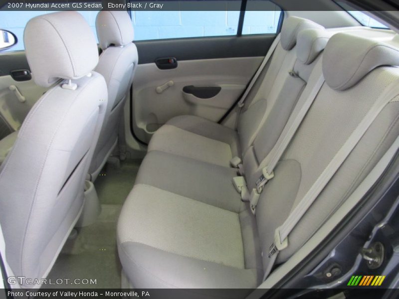 Ebony Black / Gray 2007 Hyundai Accent GLS Sedan