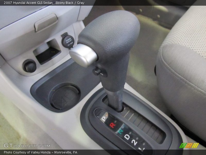 Ebony Black / Gray 2007 Hyundai Accent GLS Sedan