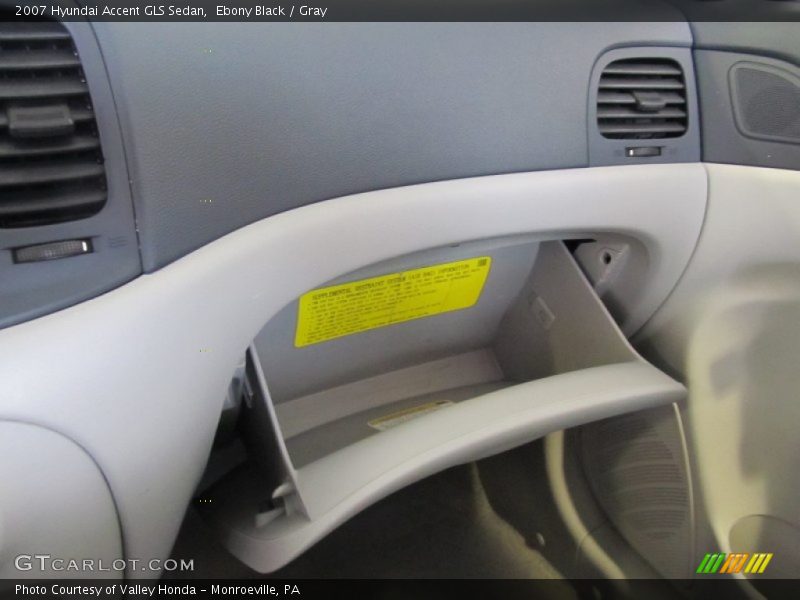 Ebony Black / Gray 2007 Hyundai Accent GLS Sedan