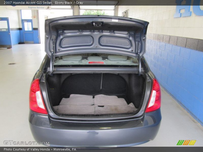 Ebony Black / Gray 2007 Hyundai Accent GLS Sedan