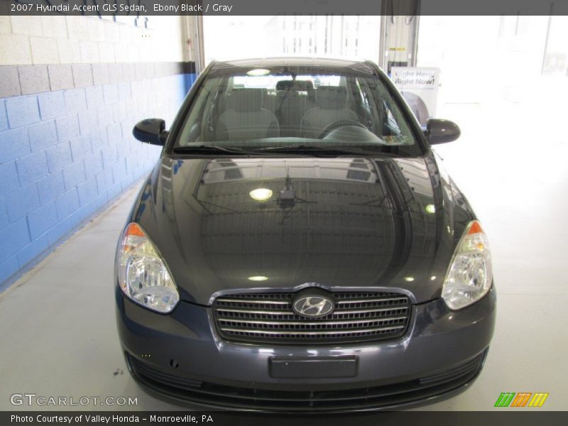Ebony Black / Gray 2007 Hyundai Accent GLS Sedan