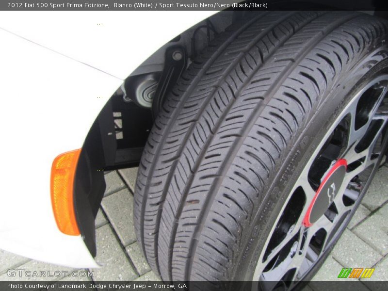 Bianco (White) / Sport Tessuto Nero/Nero (Black/Black) 2012 Fiat 500 Sport Prima Edizione