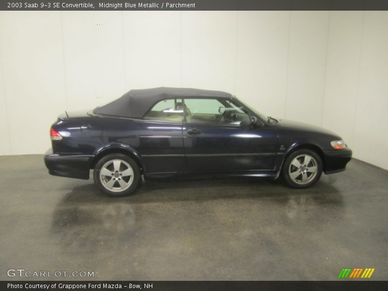 Midnight Blue Metallic / Parchment 2003 Saab 9-3 SE Convertible