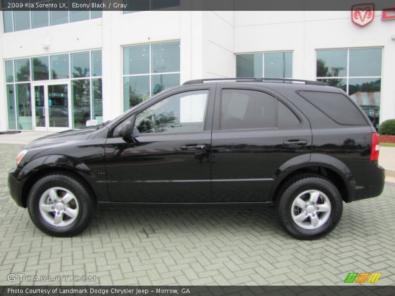 Ebony Black / Gray 2009 Kia Sorento LX
