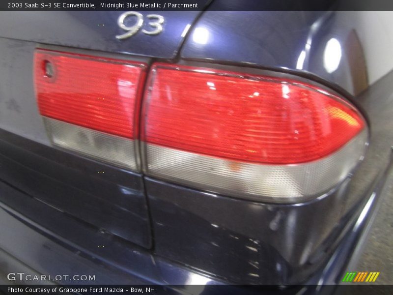 Midnight Blue Metallic / Parchment 2003 Saab 9-3 SE Convertible
