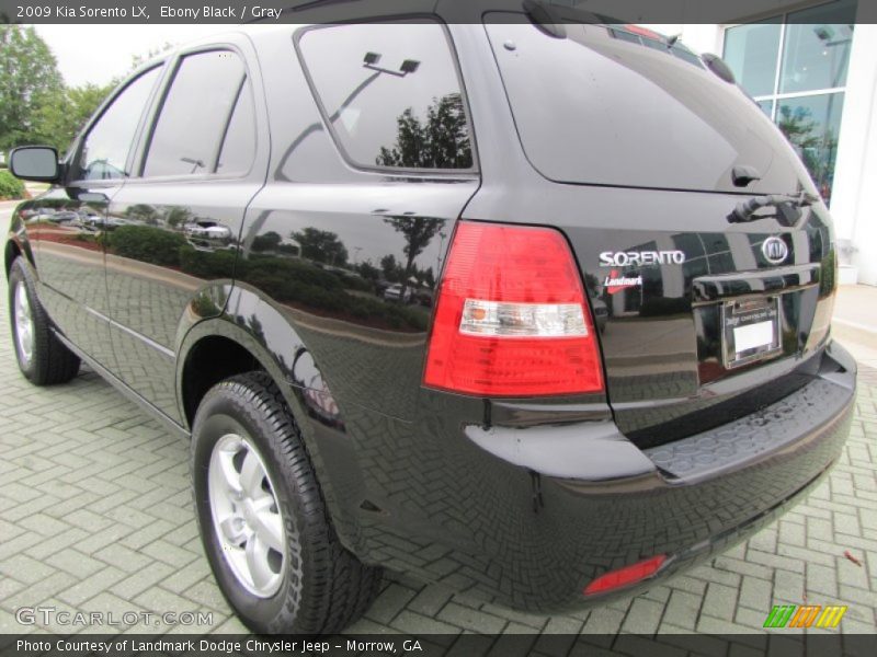 Ebony Black / Gray 2009 Kia Sorento LX