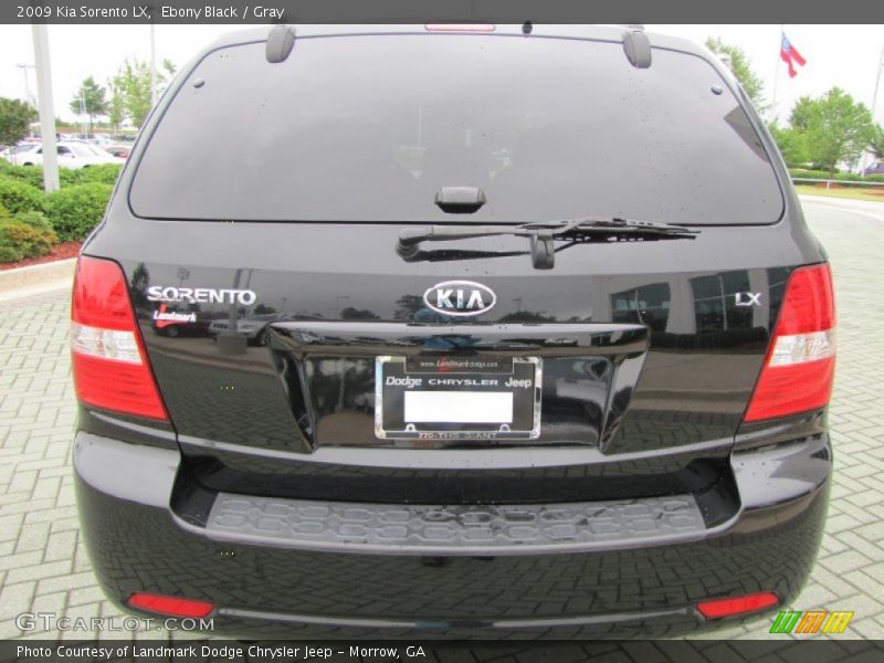 Ebony Black / Gray 2009 Kia Sorento LX