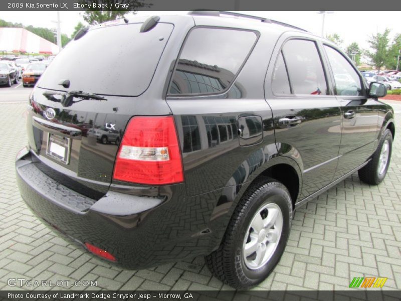 Ebony Black / Gray 2009 Kia Sorento LX
