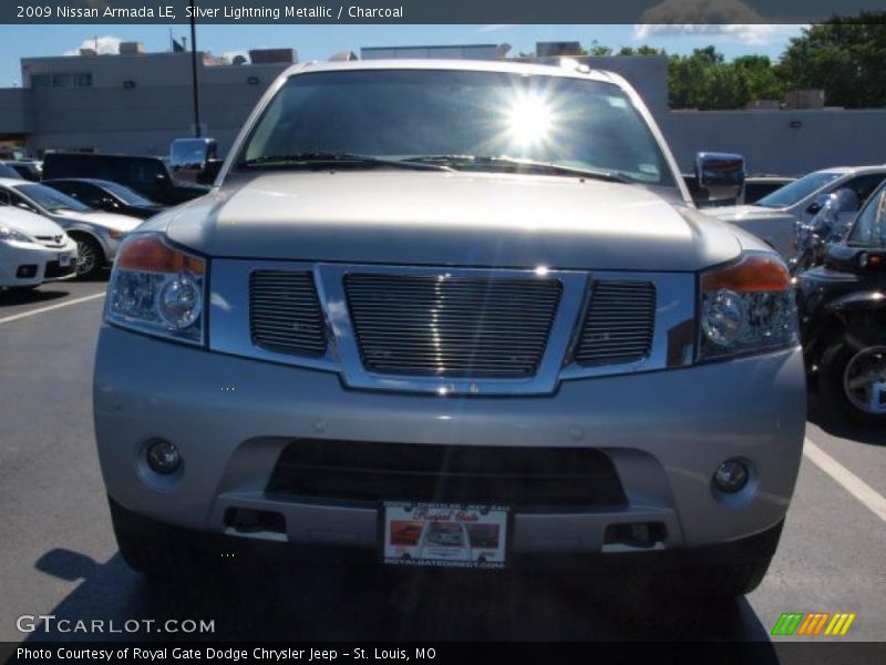 Silver Lightning Metallic / Charcoal 2009 Nissan Armada LE