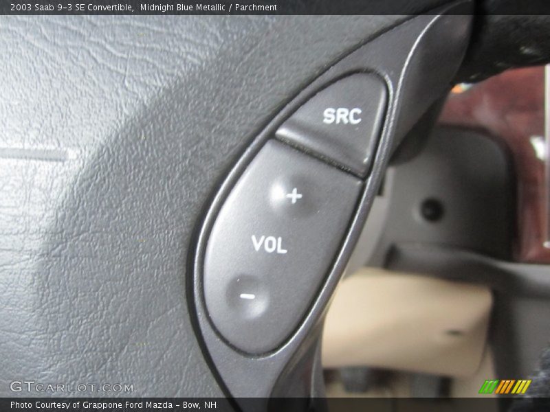 Midnight Blue Metallic / Parchment 2003 Saab 9-3 SE Convertible