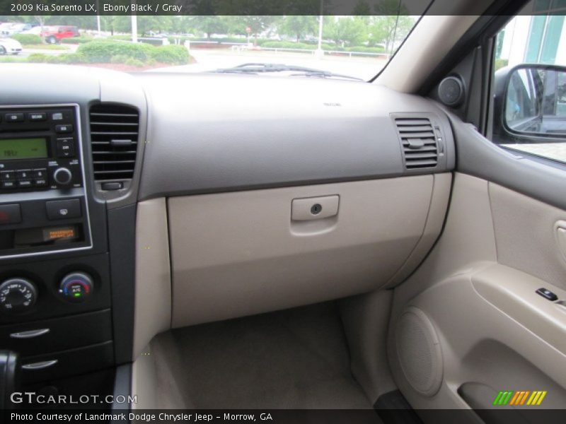Ebony Black / Gray 2009 Kia Sorento LX