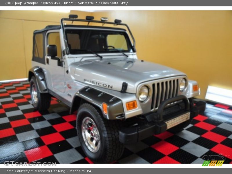 Bright Silver Metallic / Dark Slate Gray 2003 Jeep Wrangler Rubicon 4x4
