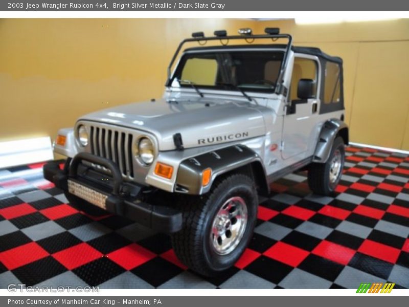 Bright Silver Metallic / Dark Slate Gray 2003 Jeep Wrangler Rubicon 4x4