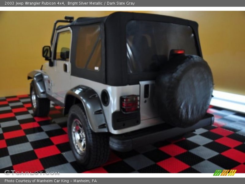 Bright Silver Metallic / Dark Slate Gray 2003 Jeep Wrangler Rubicon 4x4