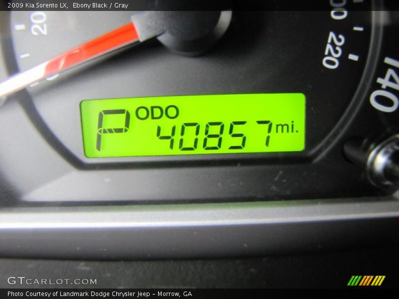 Ebony Black / Gray 2009 Kia Sorento LX