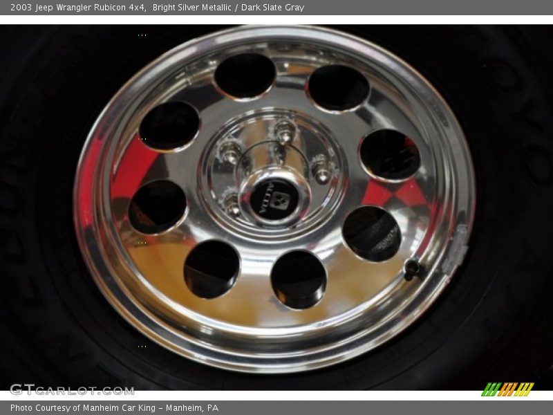 Bright Silver Metallic / Dark Slate Gray 2003 Jeep Wrangler Rubicon 4x4