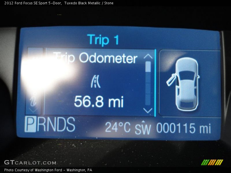 Tuxedo Black Metallic / Stone 2012 Ford Focus SE Sport 5-Door