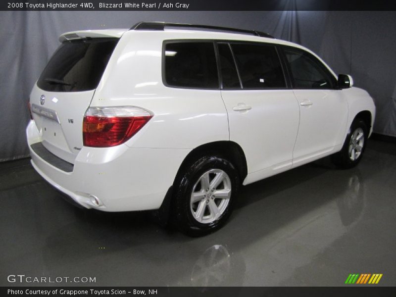 Blizzard White Pearl / Ash Gray 2008 Toyota Highlander 4WD