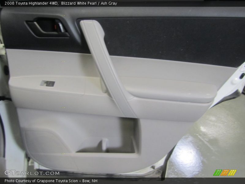 Blizzard White Pearl / Ash Gray 2008 Toyota Highlander 4WD