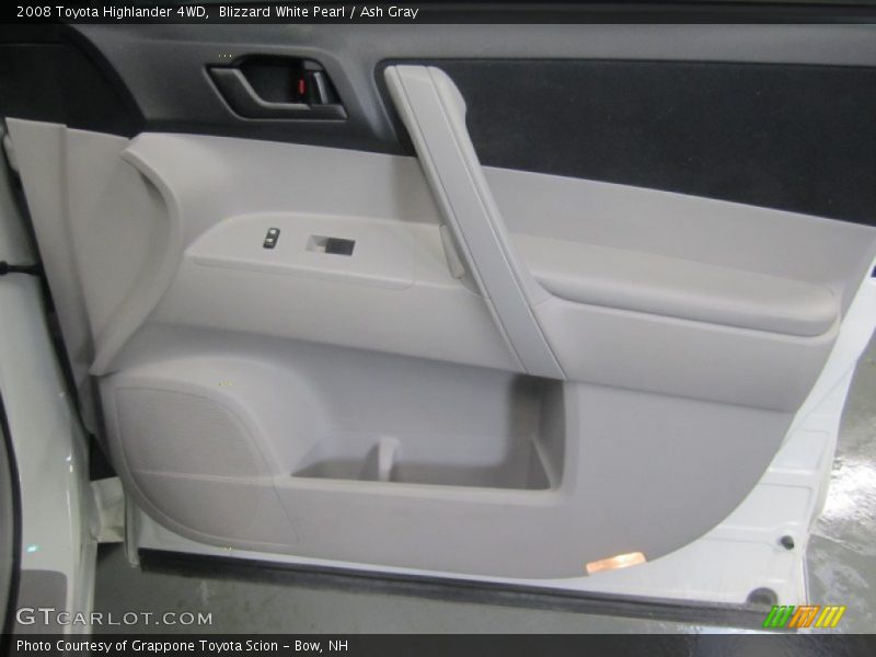 Blizzard White Pearl / Ash Gray 2008 Toyota Highlander 4WD
