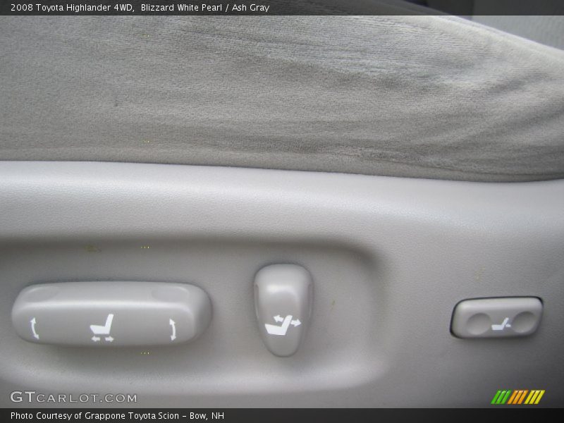 Blizzard White Pearl / Ash Gray 2008 Toyota Highlander 4WD