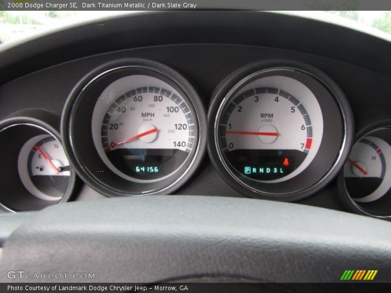 Dark Titanium Metallic / Dark Slate Gray 2008 Dodge Charger SE