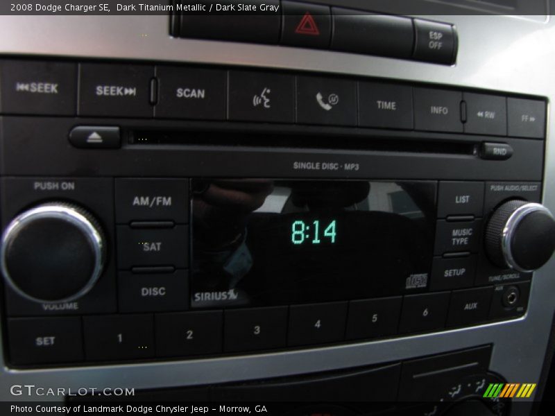 Dark Titanium Metallic / Dark Slate Gray 2008 Dodge Charger SE