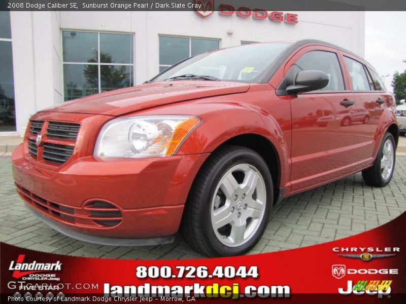 Sunburst Orange Pearl / Dark Slate Gray 2008 Dodge Caliber SE