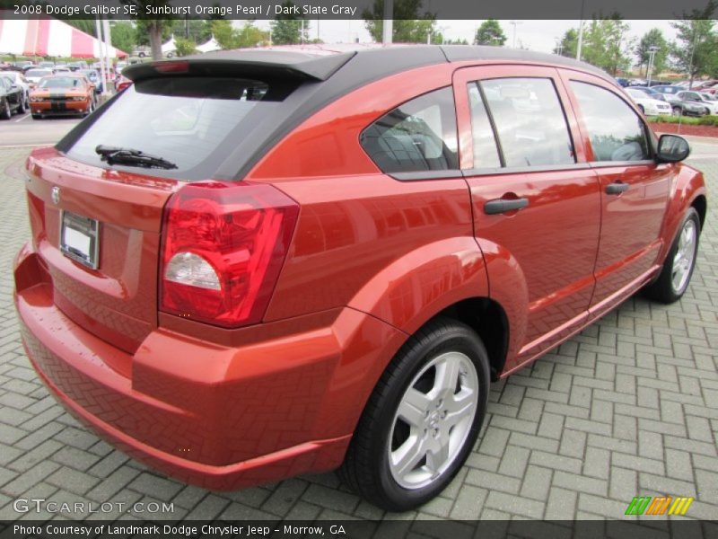Sunburst Orange Pearl / Dark Slate Gray 2008 Dodge Caliber SE