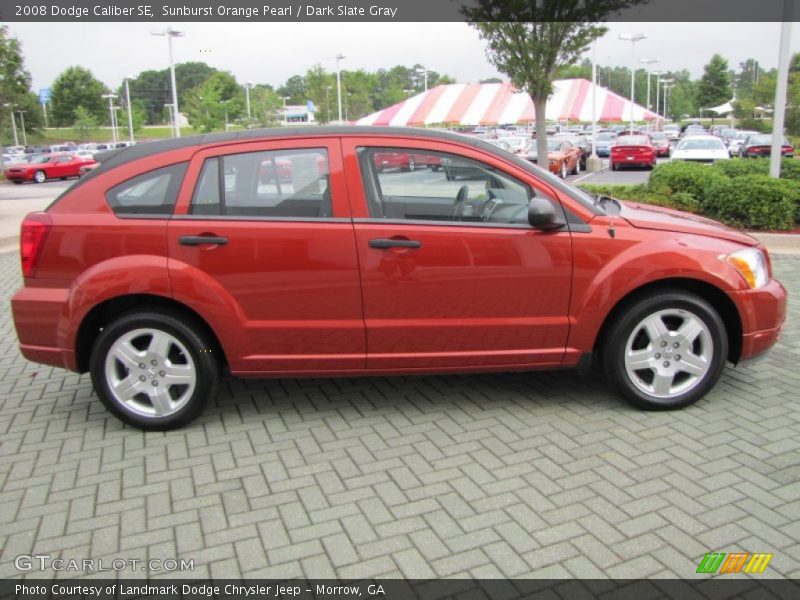 Sunburst Orange Pearl / Dark Slate Gray 2008 Dodge Caliber SE
