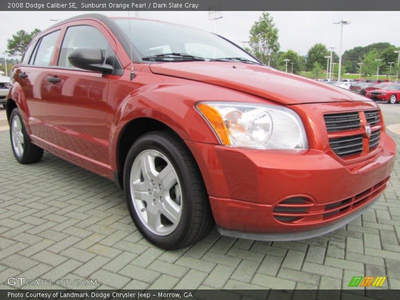 Sunburst Orange Pearl / Dark Slate Gray 2008 Dodge Caliber SE