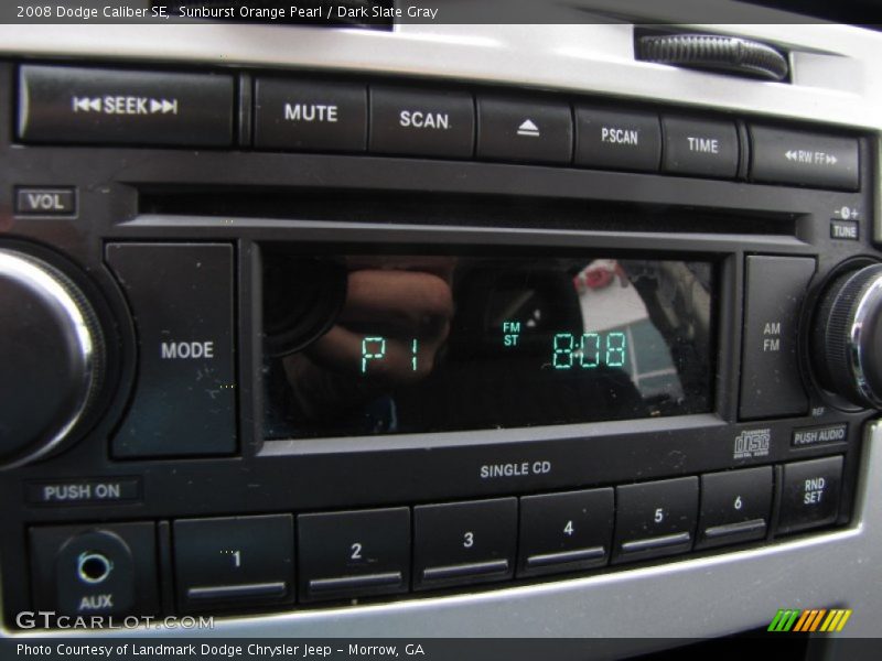 Sunburst Orange Pearl / Dark Slate Gray 2008 Dodge Caliber SE