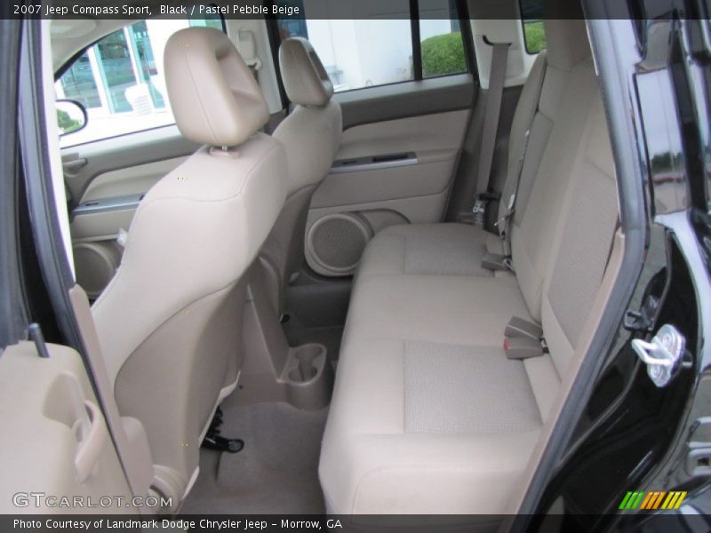 Black / Pastel Pebble Beige 2007 Jeep Compass Sport