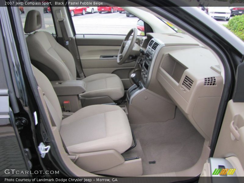 Black / Pastel Pebble Beige 2007 Jeep Compass Sport